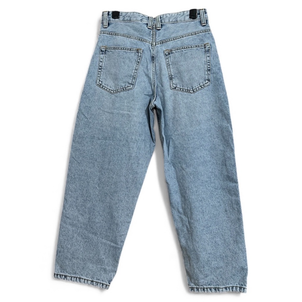 Zara Women’s Blue Light Wash High Rise Mom Jeans Sz-8 - Picture 7 of 7